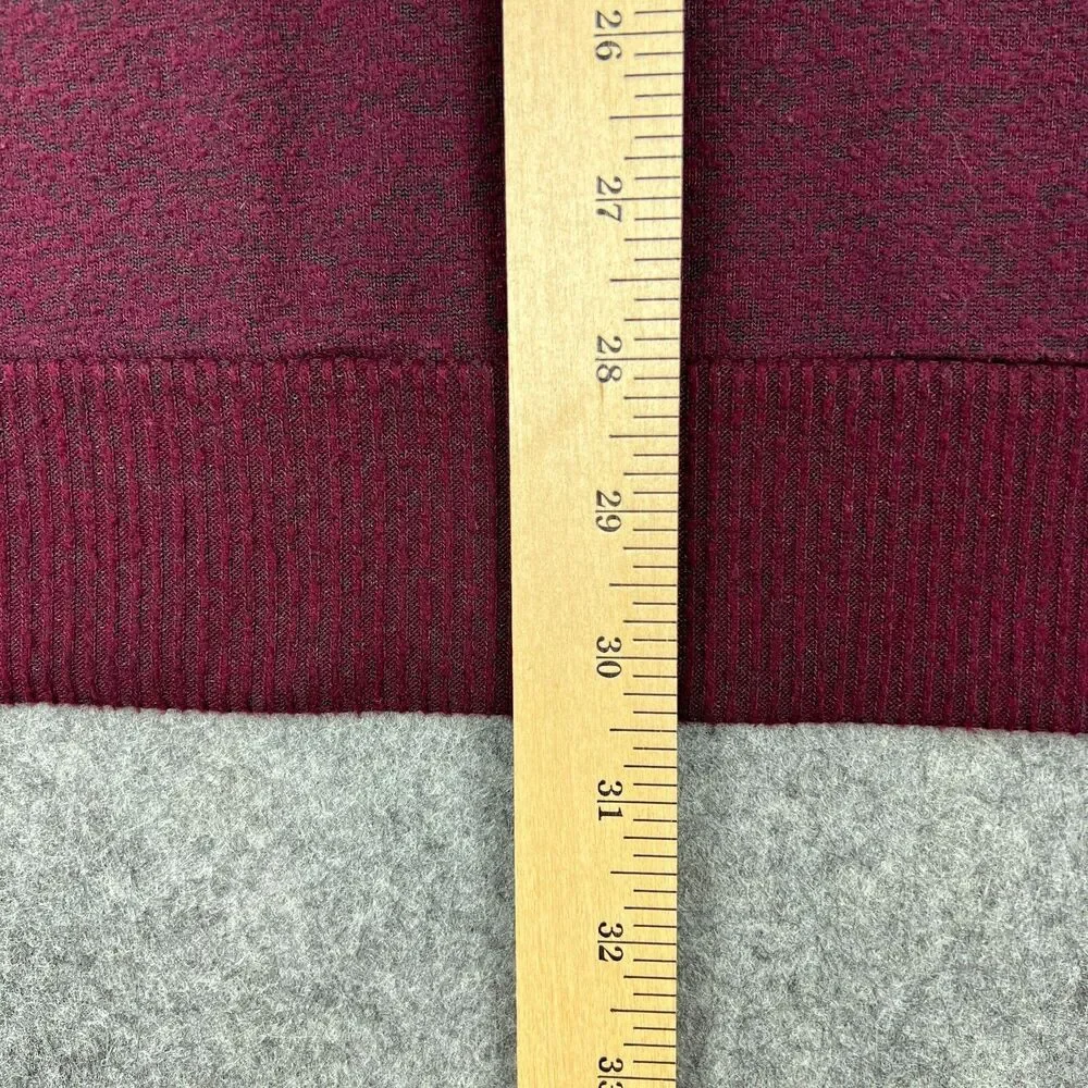 Lucky Brand Sweater Womens 2X XXL Purple Red Wine Long Sleeve‎ V Neck Pullover